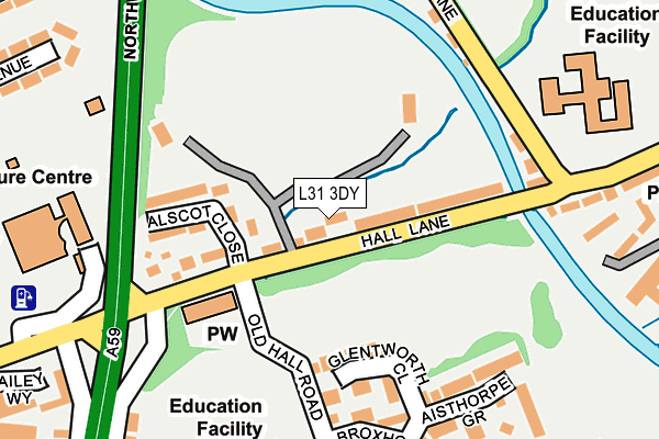 L31 3DY map - OS OpenMap – Local (Ordnance Survey)
