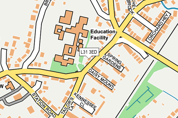 L31 3ED map - OS OpenMap – Local (Ordnance Survey)