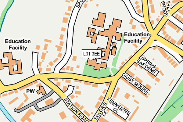 L31 3EE map - OS OpenMap – Local (Ordnance Survey)