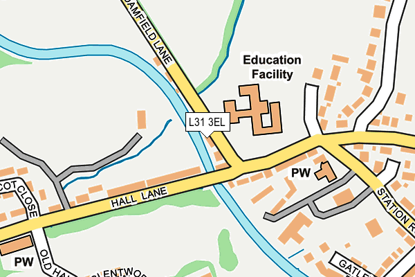 L31 3EL map - OS OpenMap – Local (Ordnance Survey)