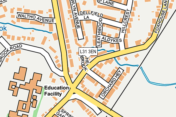 L31 3EN map - OS OpenMap – Local (Ordnance Survey)