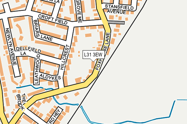 L31 3EW map - OS OpenMap – Local (Ordnance Survey)