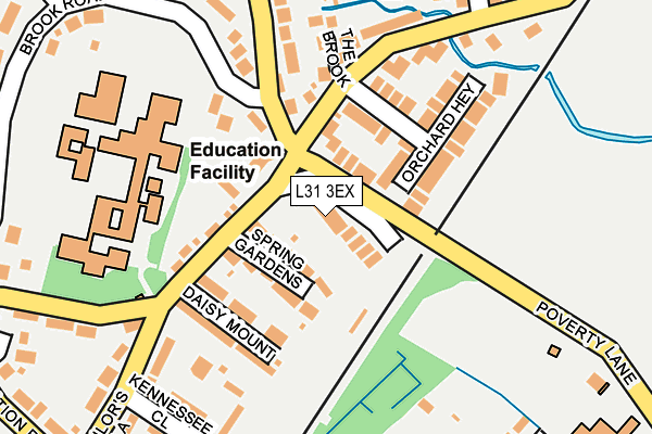 L31 3EX map - OS OpenMap – Local (Ordnance Survey)