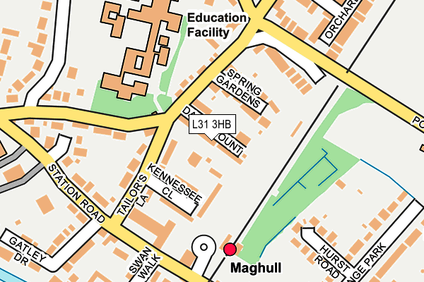 L31 3HB map - OS OpenMap – Local (Ordnance Survey)
