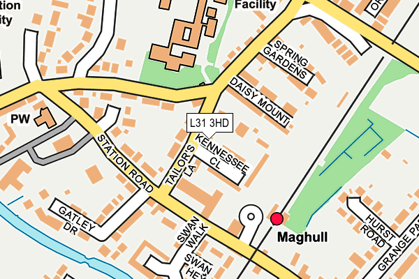 L31 3HD map - OS OpenMap – Local (Ordnance Survey)