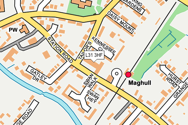 L31 3HF map - OS OpenMap – Local (Ordnance Survey)