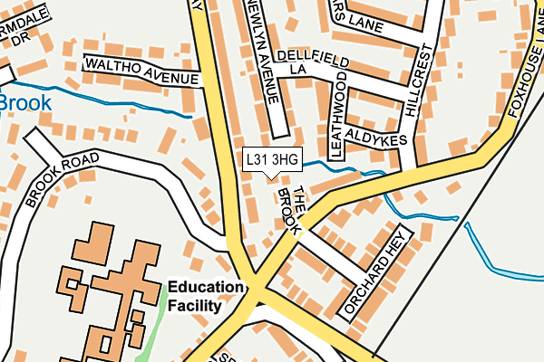 L31 3HG map - OS OpenMap – Local (Ordnance Survey)
