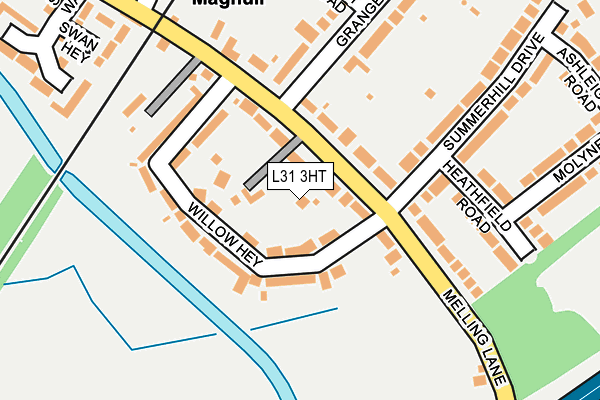 L31 3HT map - OS OpenMap – Local (Ordnance Survey)