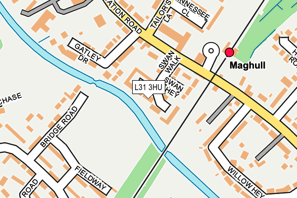 L31 3HU map - OS OpenMap – Local (Ordnance Survey)