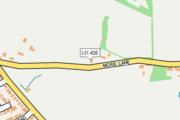 L31 4DE map - OS OpenMap – Local (Ordnance Survey)