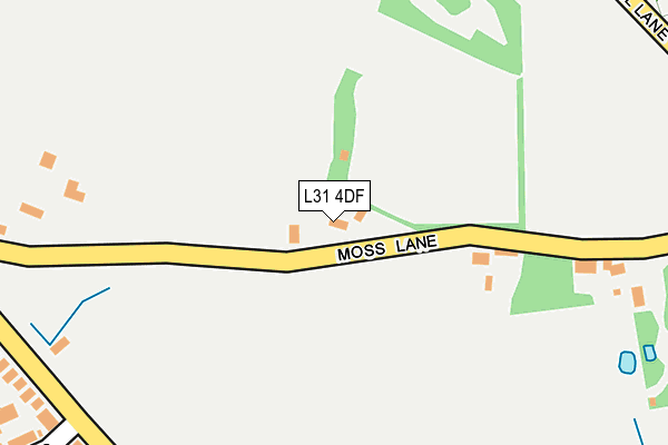 L31 4DF map - OS OpenMap – Local (Ordnance Survey)