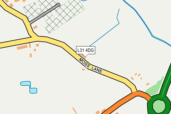L31 4DG map - OS OpenMap – Local (Ordnance Survey)