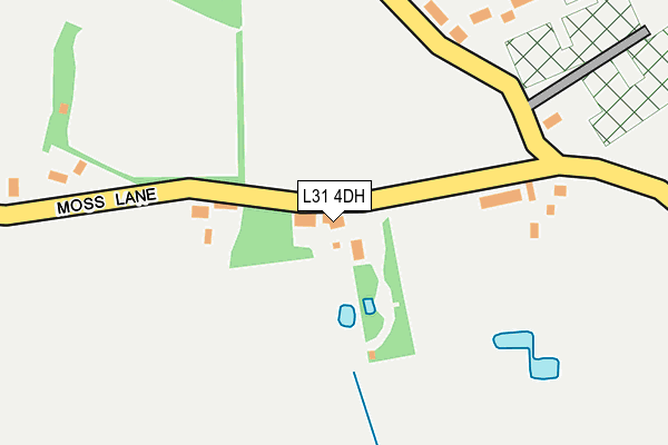 L31 4DH map - OS OpenMap – Local (Ordnance Survey)