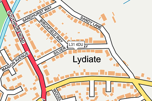 L31 4DU map - OS OpenMap – Local (Ordnance Survey)