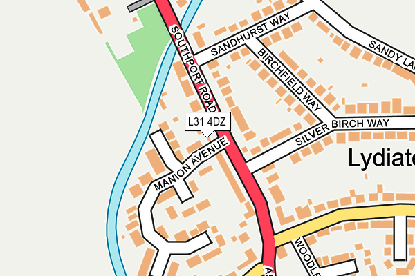 L31 4DZ map - OS OpenMap – Local (Ordnance Survey)