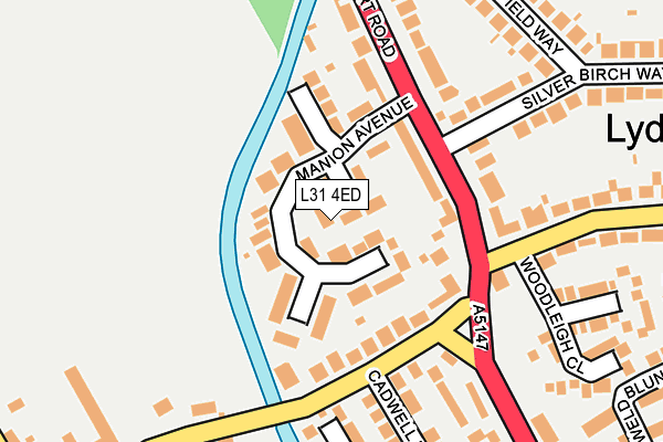 L31 4ED map - OS OpenMap – Local (Ordnance Survey)