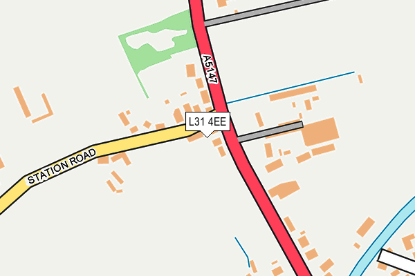 L31 4EE map - OS OpenMap – Local (Ordnance Survey)