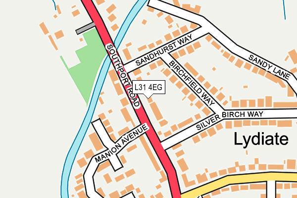 L31 4EG map - OS OpenMap – Local (Ordnance Survey)