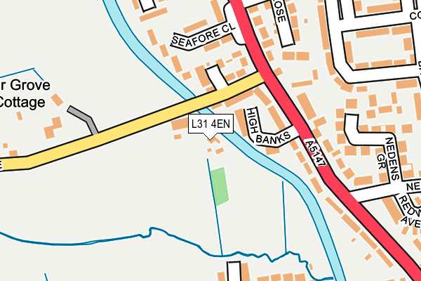 L31 4EN map - OS OpenMap – Local (Ordnance Survey)