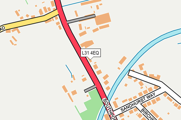 L31 4EQ map - OS OpenMap – Local (Ordnance Survey)