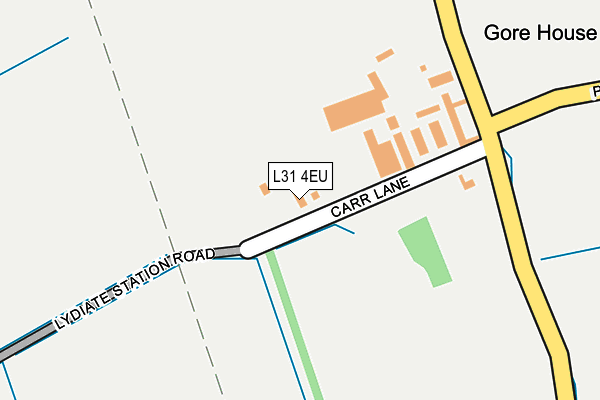 L31 4EU map - OS OpenMap – Local (Ordnance Survey)