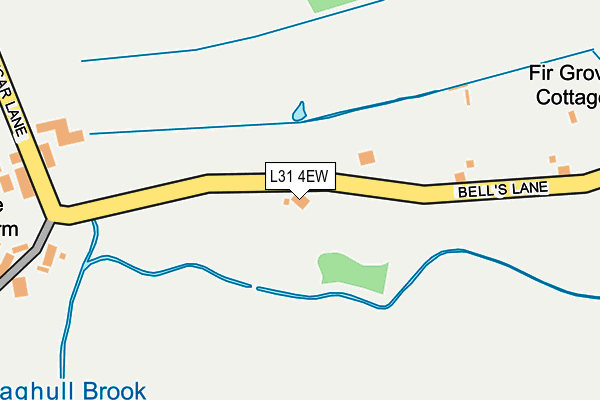 L31 4EW map - OS OpenMap – Local (Ordnance Survey)