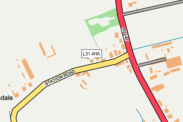 L31 4HA map - OS OpenMap – Local (Ordnance Survey)