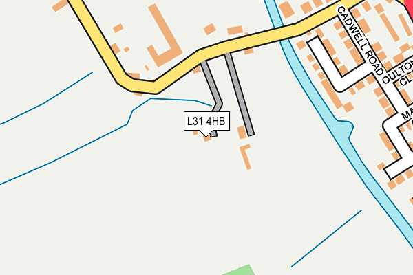 L31 4HB map - OS OpenMap – Local (Ordnance Survey)