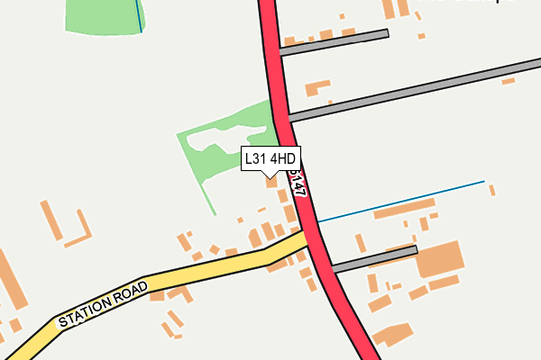 L31 4HD map - OS OpenMap – Local (Ordnance Survey)