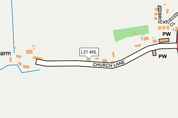 L31 4HL map - OS OpenMap – Local (Ordnance Survey)