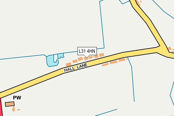L31 4HN map - OS OpenMap – Local (Ordnance Survey)