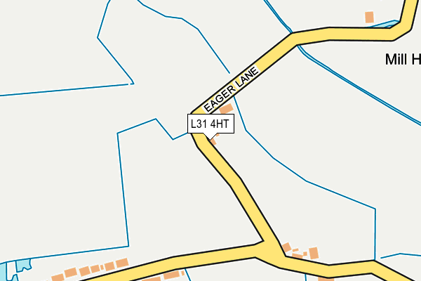 L31 4HT map - OS OpenMap – Local (Ordnance Survey)