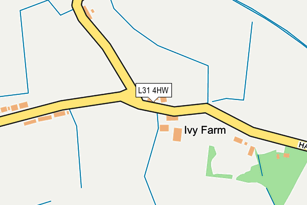 L31 4HW map - OS OpenMap – Local (Ordnance Survey)