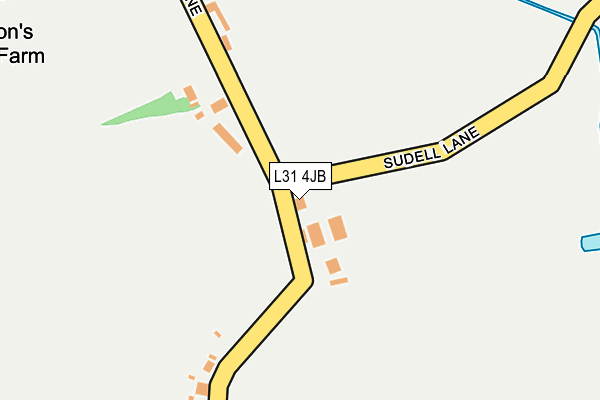 L31 4JB map - OS OpenMap – Local (Ordnance Survey)