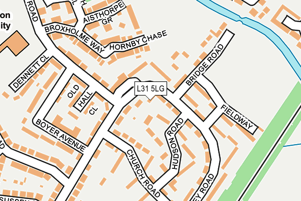 L31 5LG map - OS OpenMap – Local (Ordnance Survey)