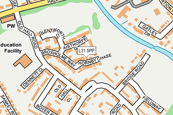 L31 5PP map - OS OpenMap – Local (Ordnance Survey)