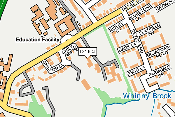 L31 6DJ map - OS OpenMap – Local (Ordnance Survey)