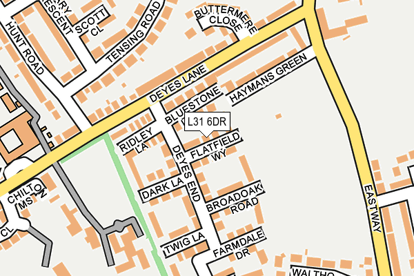 L31 6DR map - OS OpenMap – Local (Ordnance Survey)