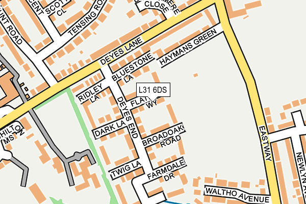 L31 6DS map - OS OpenMap – Local (Ordnance Survey)