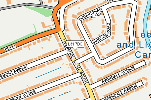 L31 7DQ map - OS OpenMap – Local (Ordnance Survey)