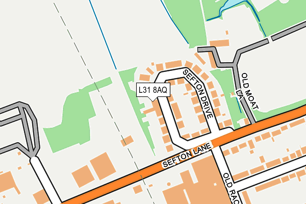 L31 8AQ map - OS OpenMap – Local (Ordnance Survey)