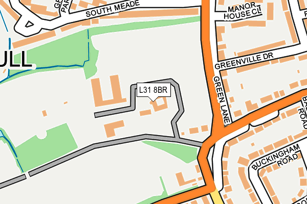 L31 8BR map - OS OpenMap – Local (Ordnance Survey)