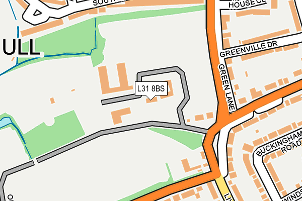 L31 8BS map - OS OpenMap – Local (Ordnance Survey)