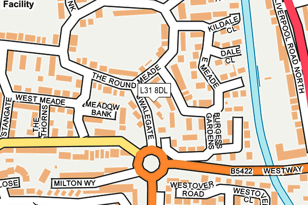 L31 8DL map - OS OpenMap – Local (Ordnance Survey)