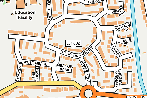 L31 8DZ map - OS OpenMap – Local (Ordnance Survey)