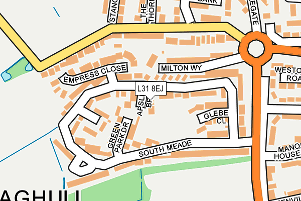 L31 8EJ map - OS OpenMap – Local (Ordnance Survey)