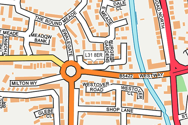 L31 8ER map - OS OpenMap – Local (Ordnance Survey)