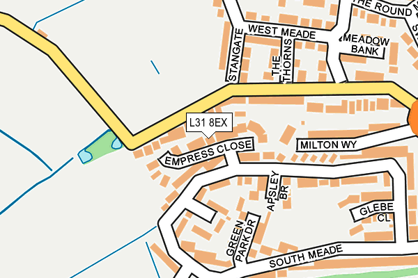 L31 8EX map - OS OpenMap – Local (Ordnance Survey)