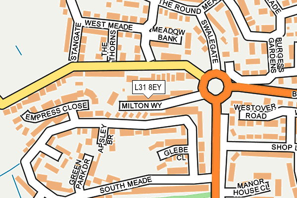 L31 8EY map - OS OpenMap – Local (Ordnance Survey)