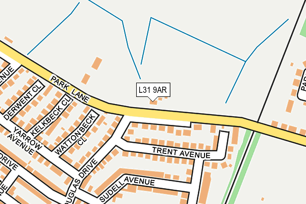 L31 9AR map - OS OpenMap – Local (Ordnance Survey)